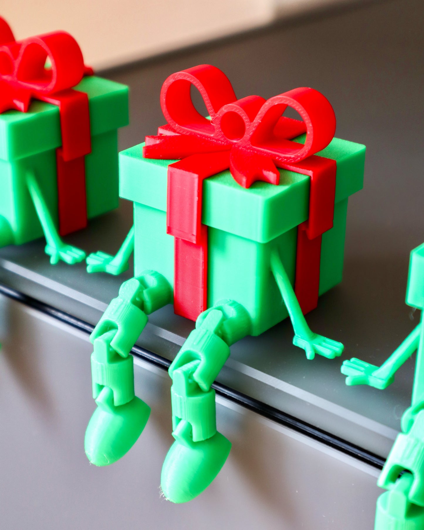 3D-Druck Geschenkbox mit flexiblen Beinen