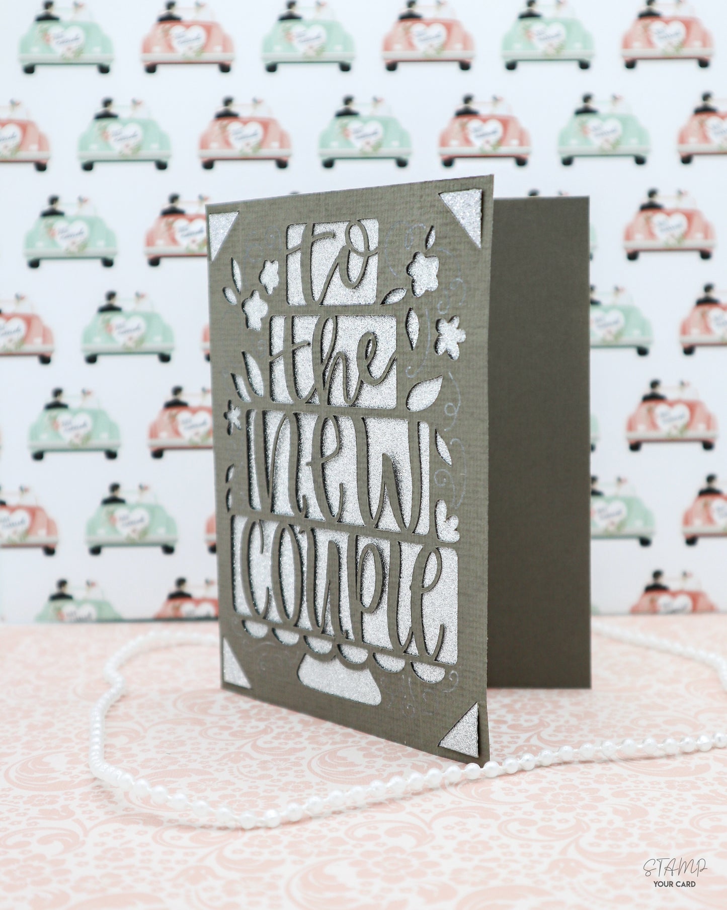 TO THE NEW COUPLE, Hochzeitskarte