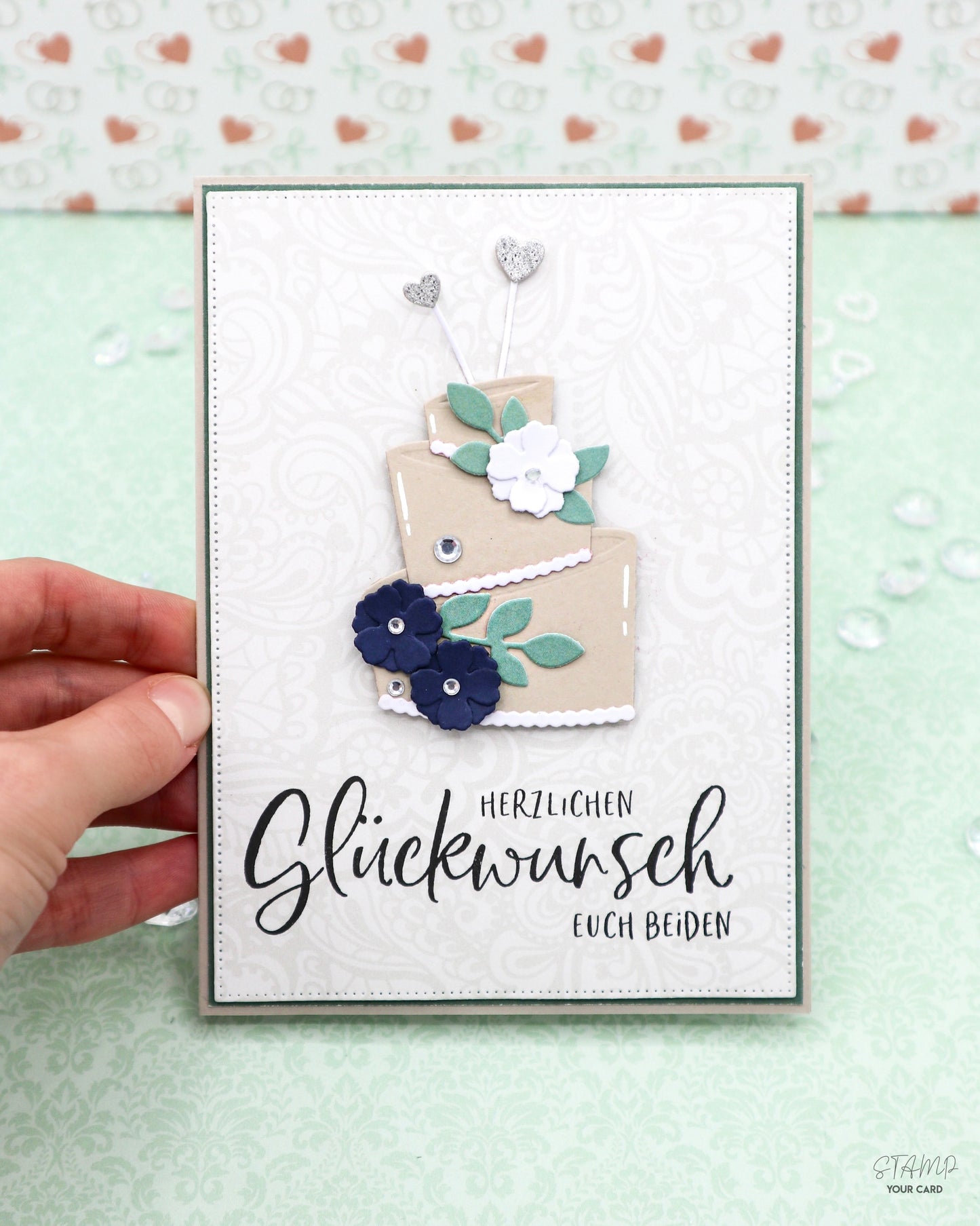 LOVE and CAKE, Hochzeitskarte