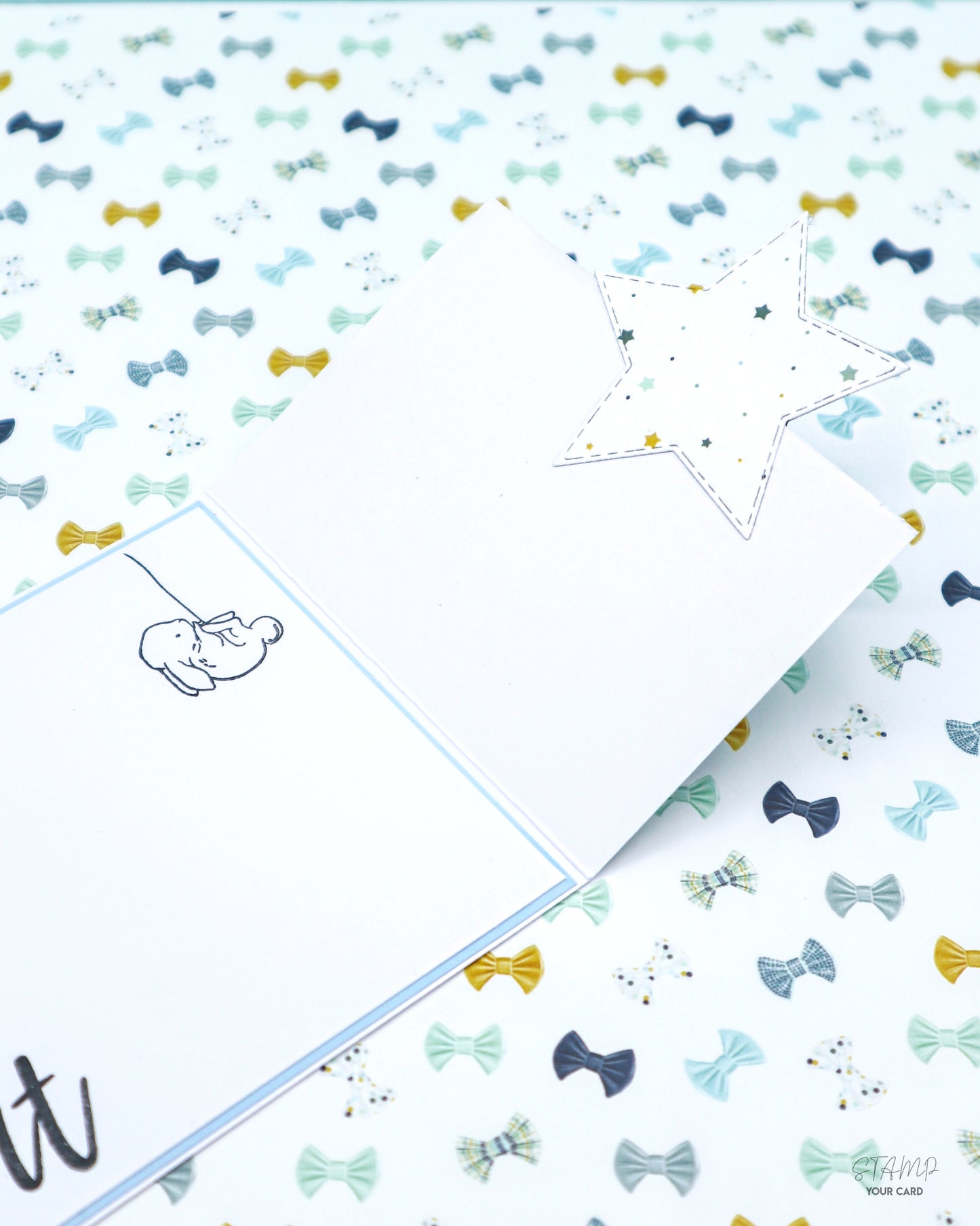 Babykarte mit STERNVERSCHLUSS