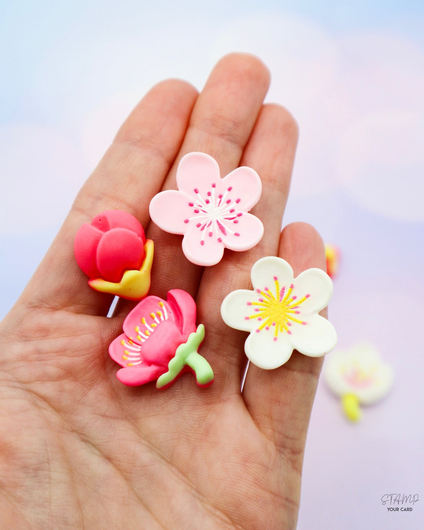 FLOWER mix, 3D Miniatur Blumen