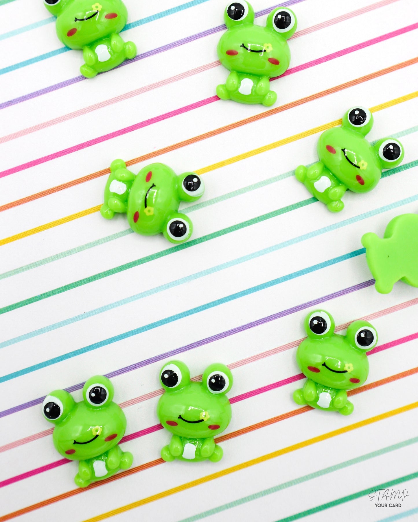 happy FROGS, 2D Miniatur Frösche