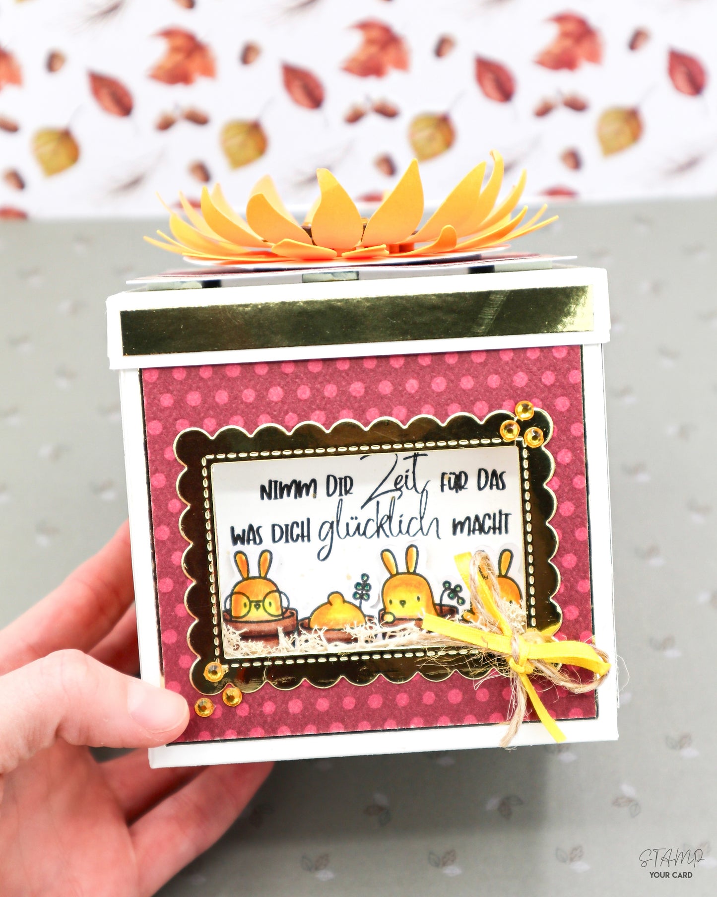 SONNENBLUMENBOX mit Sichtfenster