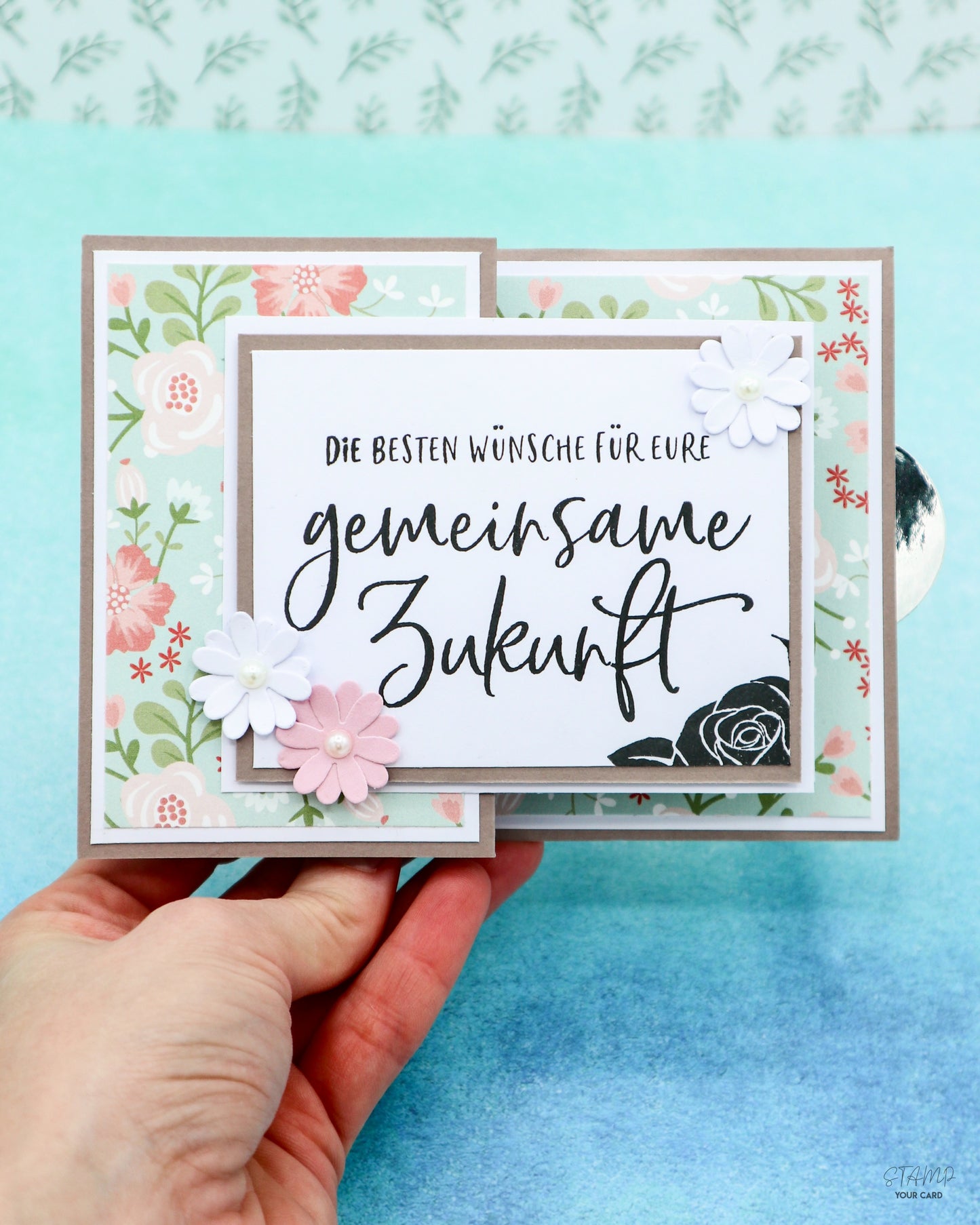 HOCHZEITSKARTE mit Ausschiebefach