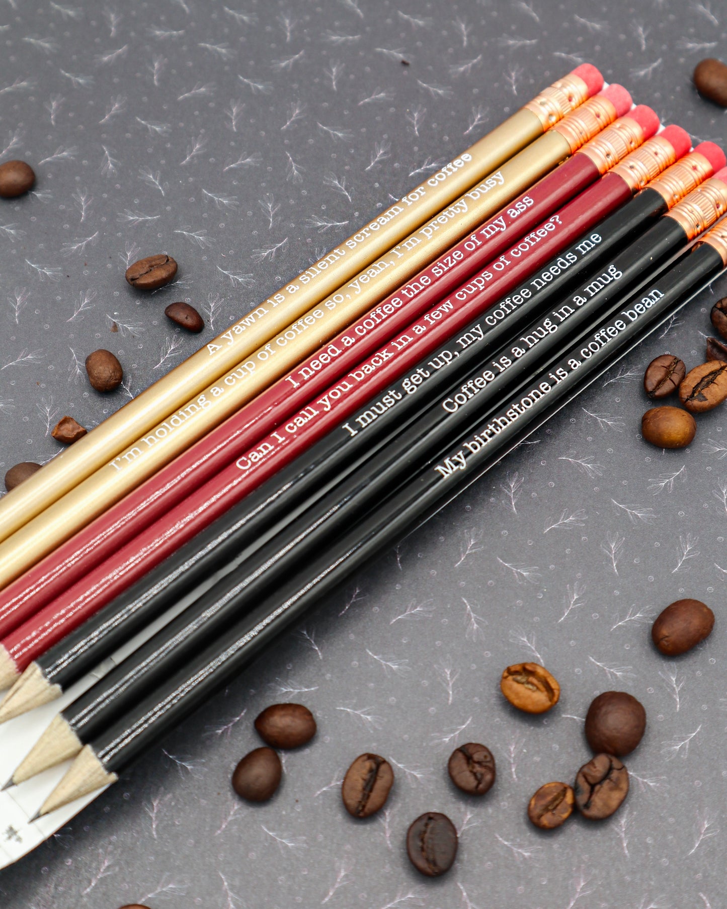 lustige KAFFEE Bleistifte im SET