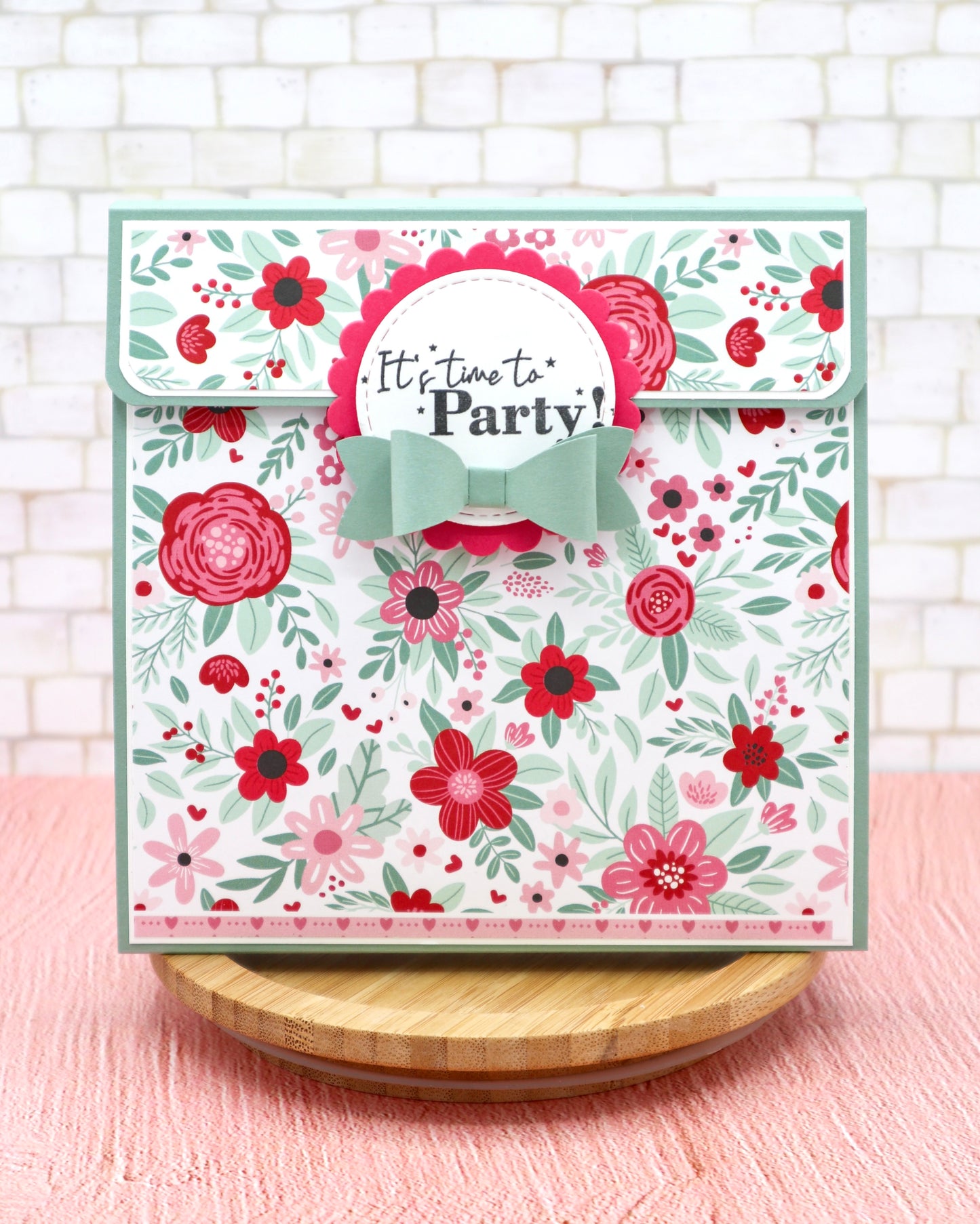 Candle Card - measurements & scoring lines in CM (PDF-Download) ENGLISH