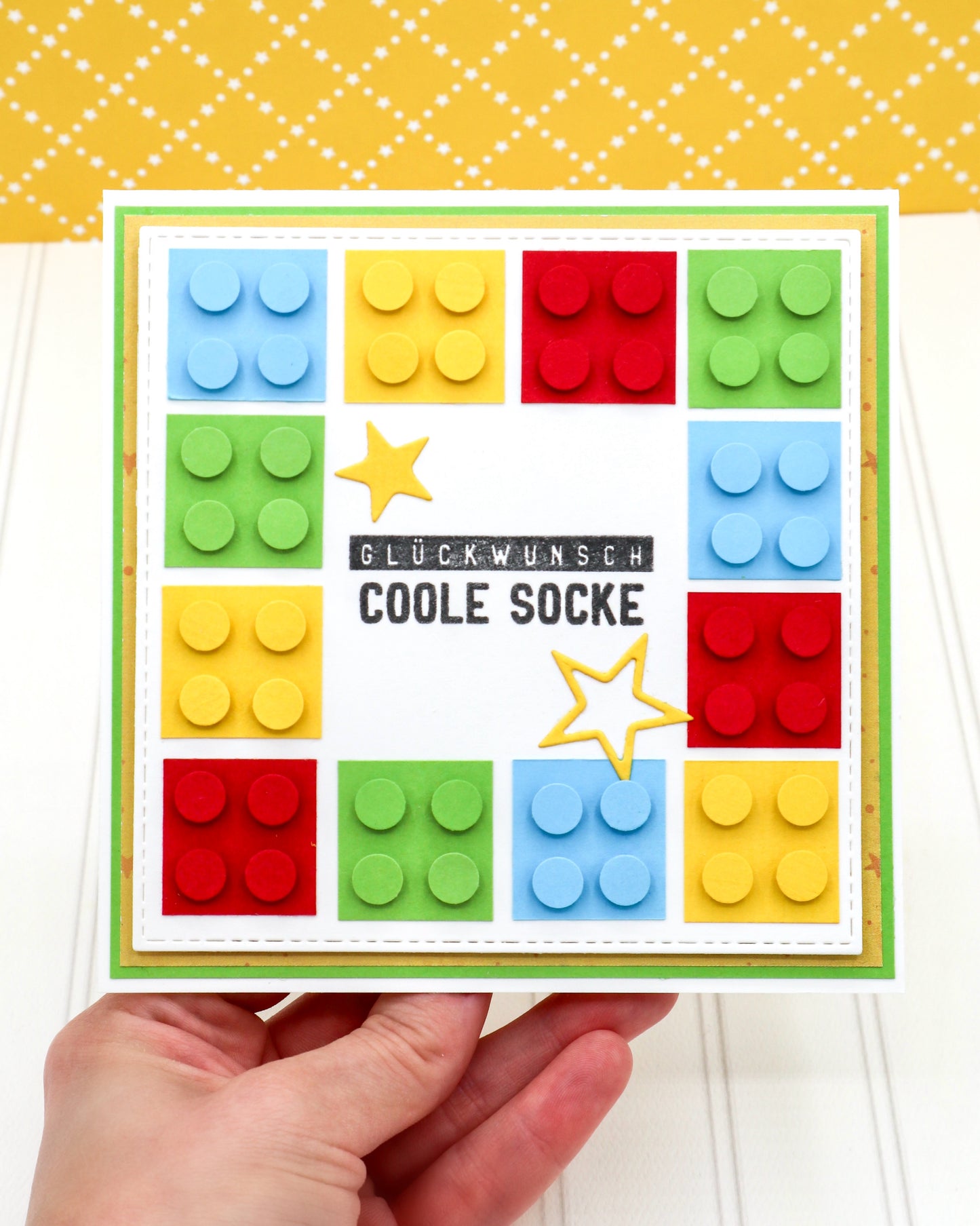 GEBURTSTAGSKARTE Bausteine