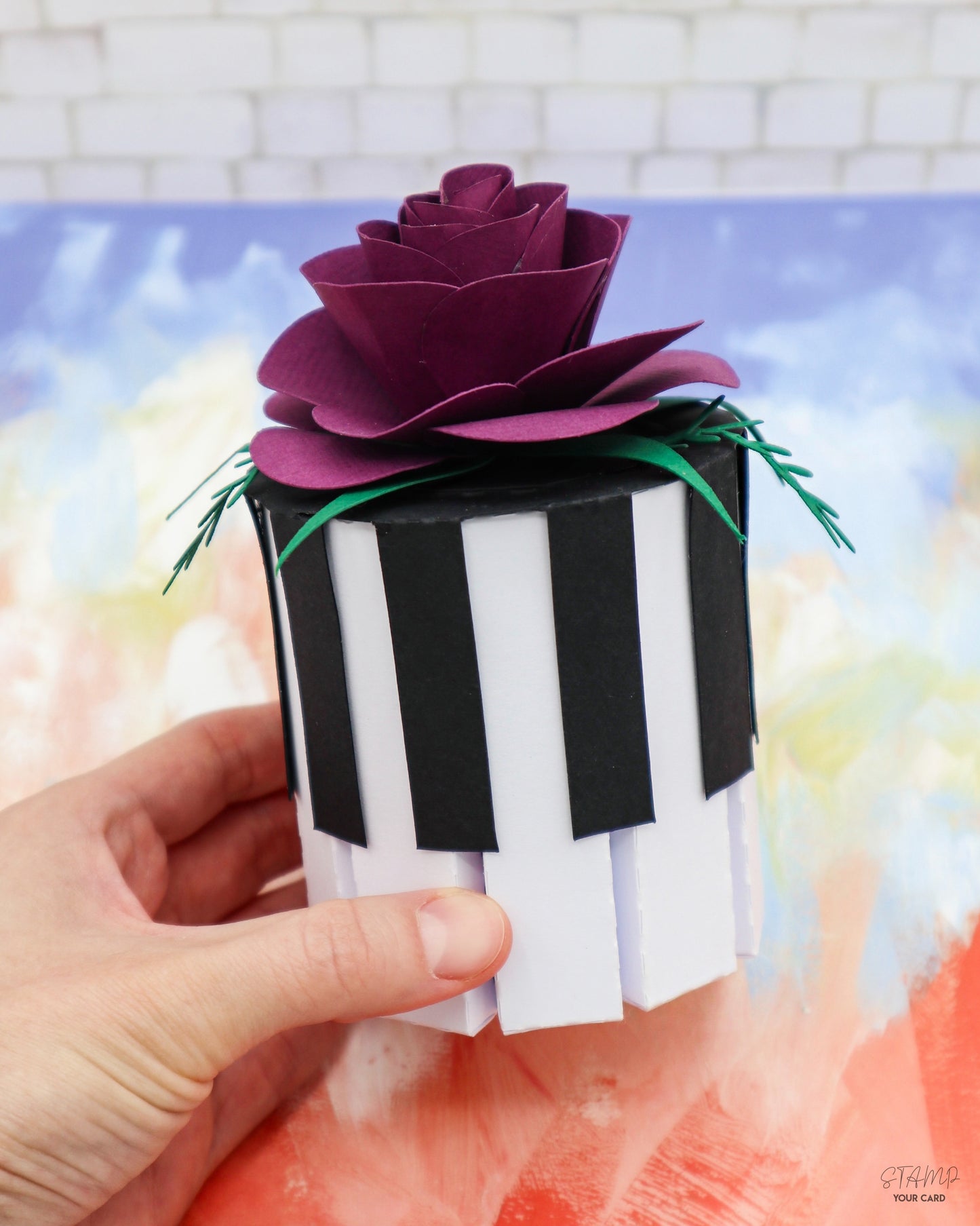 PIANO Box mit Rosendeckel