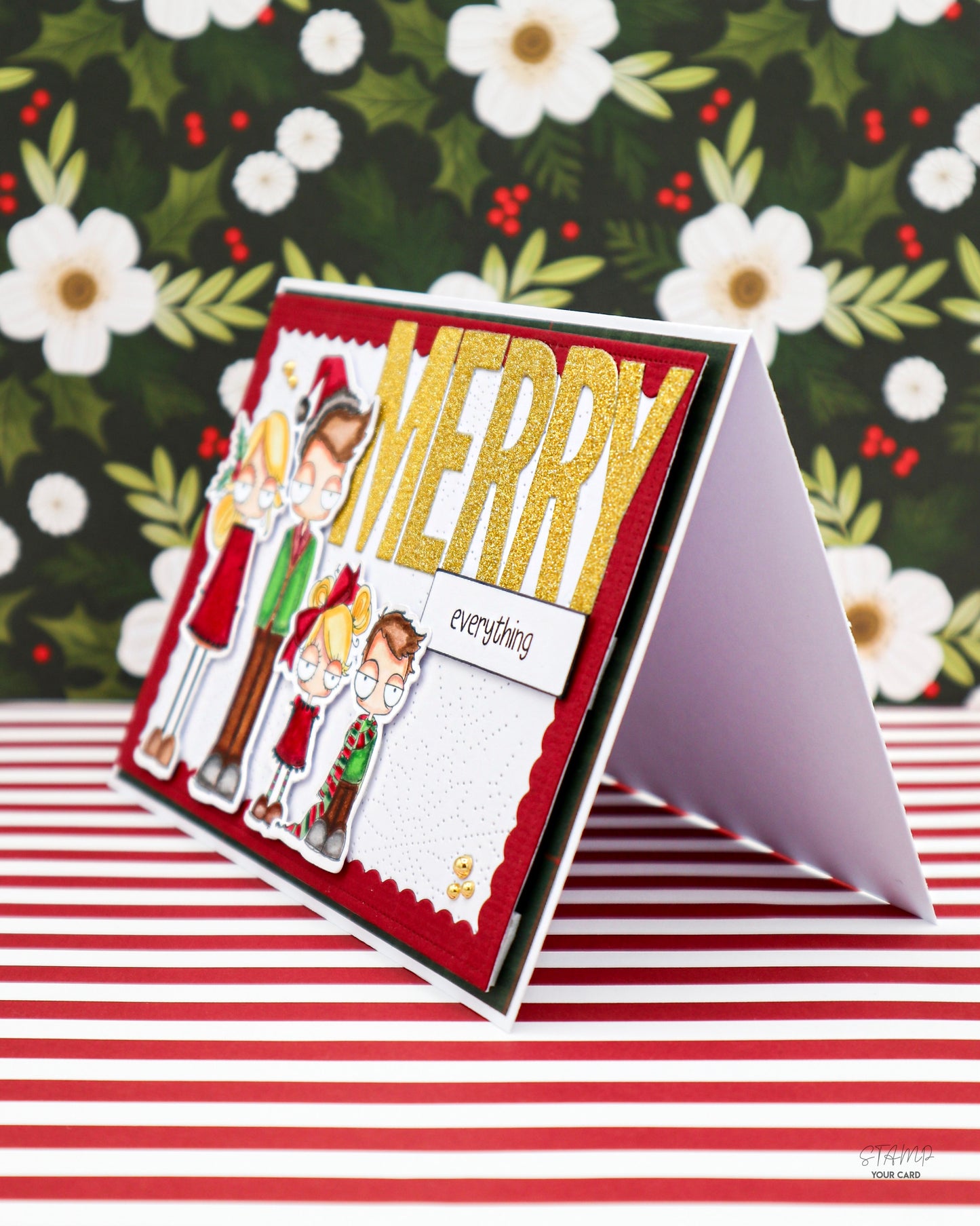 MERRY everything! Lustige Weihnachtskarte