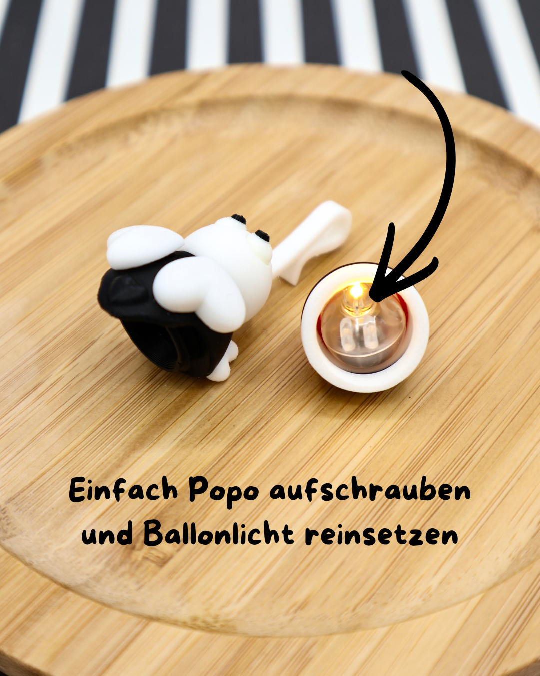 Glasanhänger Glühwürmchen FUßBALL EDITION inkl. Ballonlichter