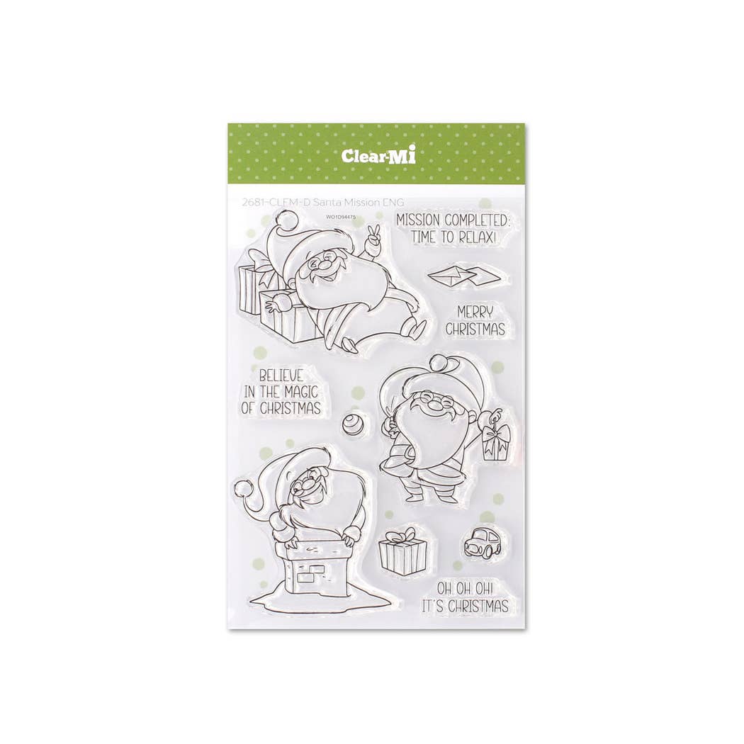 SANTA Mission Clear Stamps