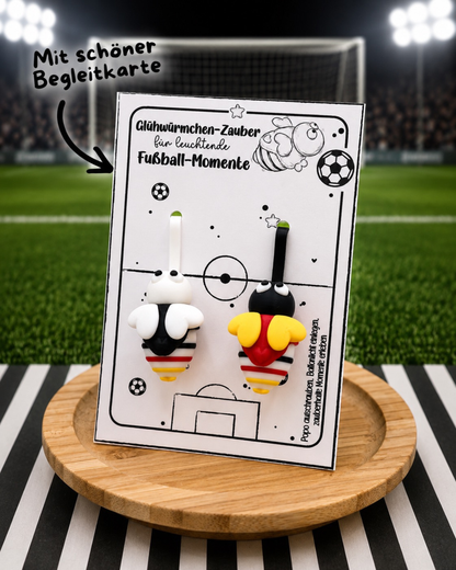Glasanhänger Glühwürmchen FUßBALL EDITION inkl. Ballonlichter