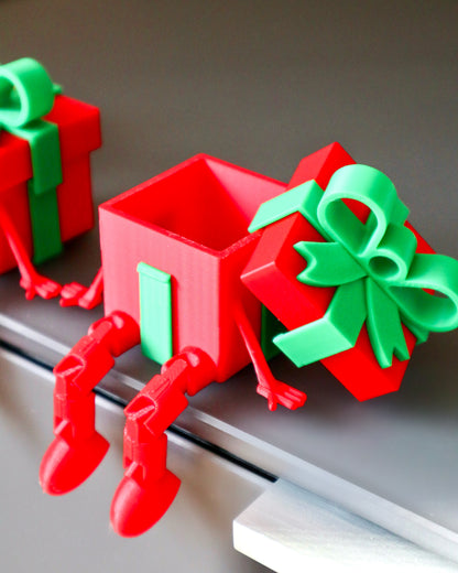 3D-Druck Geschenkbox mit flexiblen Beinen