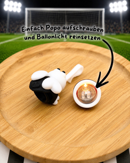 Glasanhänger Glühwürmchen FUßBALL EDITION inkl. Ballonlichter