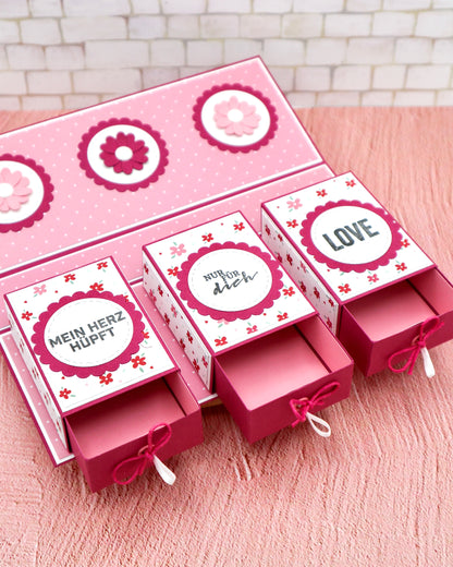 Geschenkbox Karte - Maße & Falzlinien in CM Angaben (PDF-Download) DEUTSCH