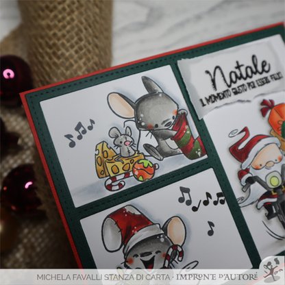 Happy MICE Clear Stamps