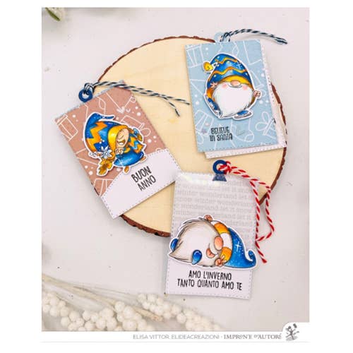 Winter GNOMES Clear Stamps