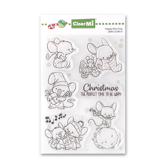 Happy MICE Clear Stamps