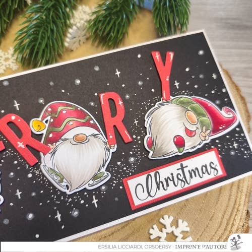 Winter GNOMES Clear Stamps