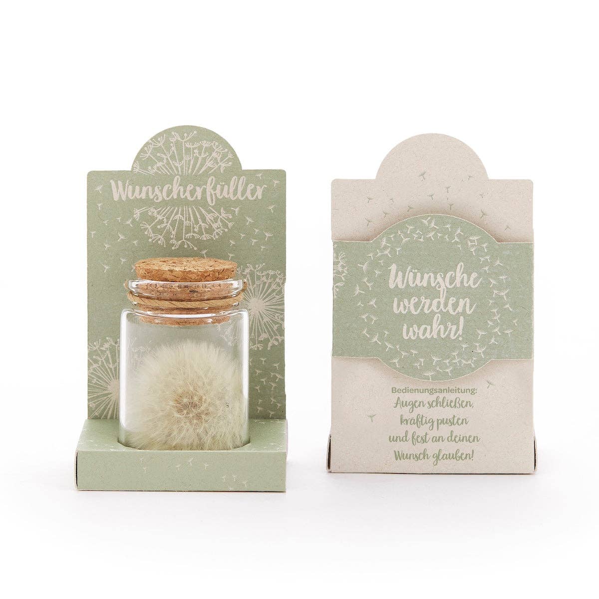 Großer Wunscherfüller mit echter Pusteblume