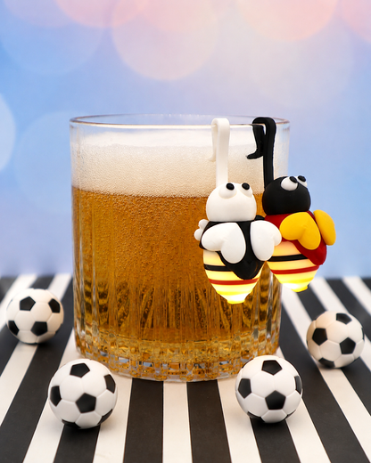Glasanhänger Glühwürmchen FUßBALL EDITION inkl. Ballonlichter