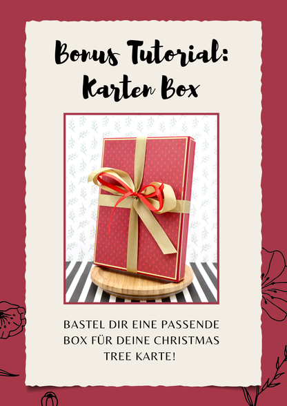 Christmas Tree Karte inkl. Bonus Tutorial - Maße & Falzlinien in CM Angaben (PDF-Download) DEUTSCH