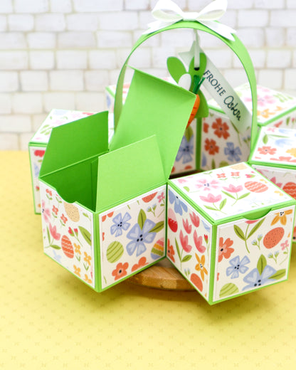 Wreath of Boxes - measurements & scoring lines in CM (PDF-Download) ENGLISH