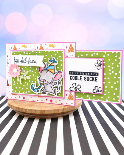 Double Slider Card - measurements & scoring lines in CM (PDF-Download) ENGLISH