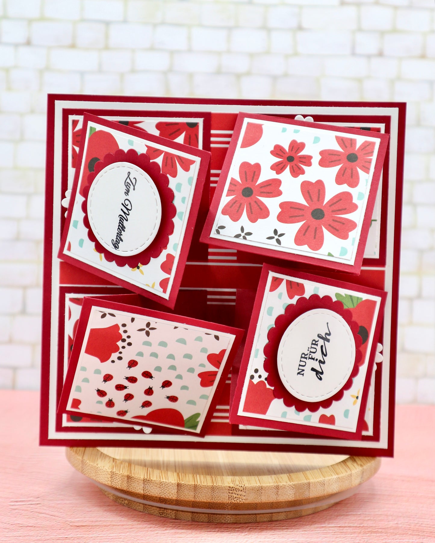 Easel Karte - Maße & Falzlinien in CM Angaben (PDF-Download) DEUTSCH