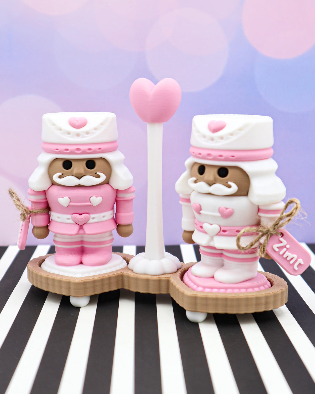Nussknacker Streuer ROSA und WEISS