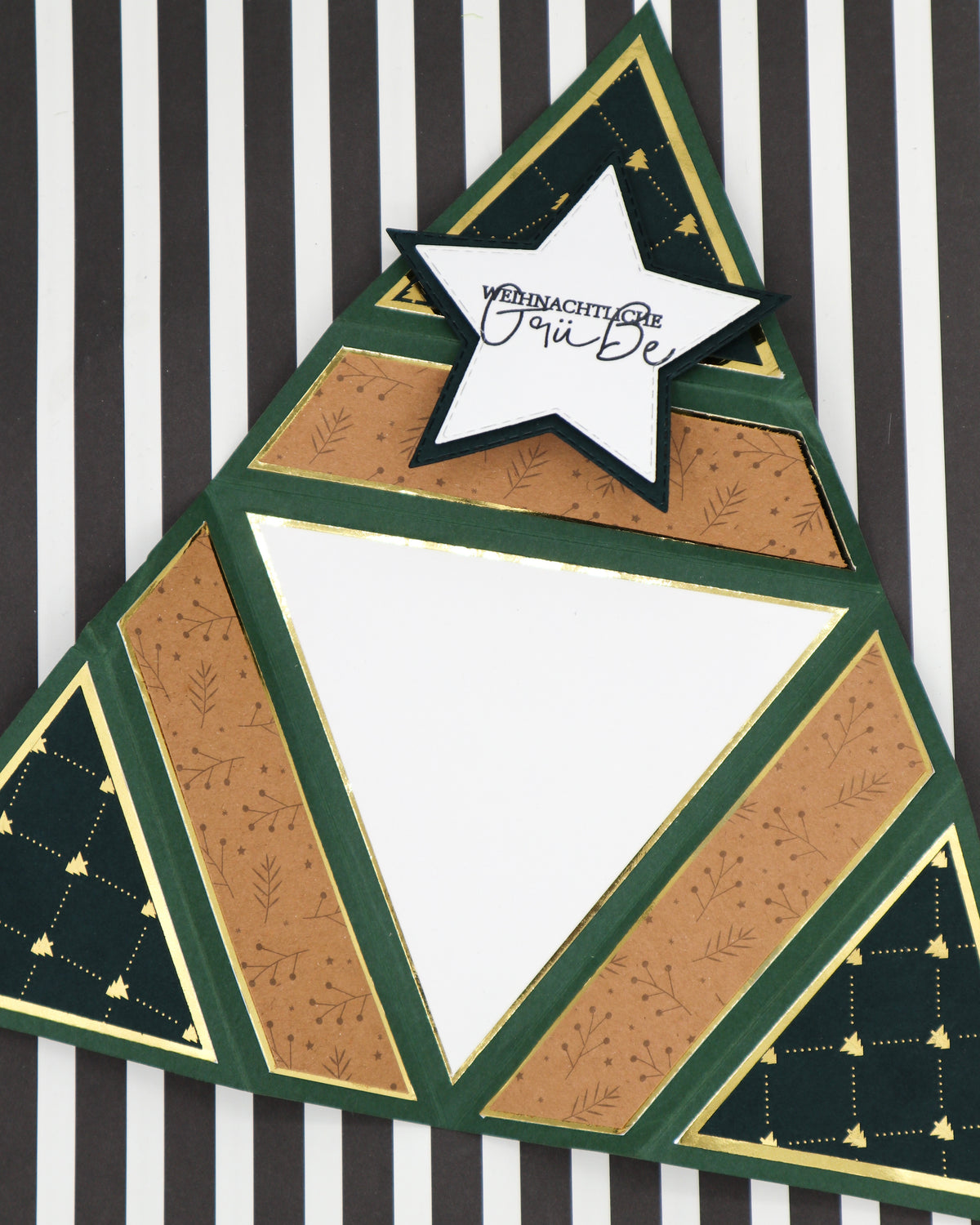 Star Card - measurements & scoring lines in INCH (PDF-Download) ENGLISH