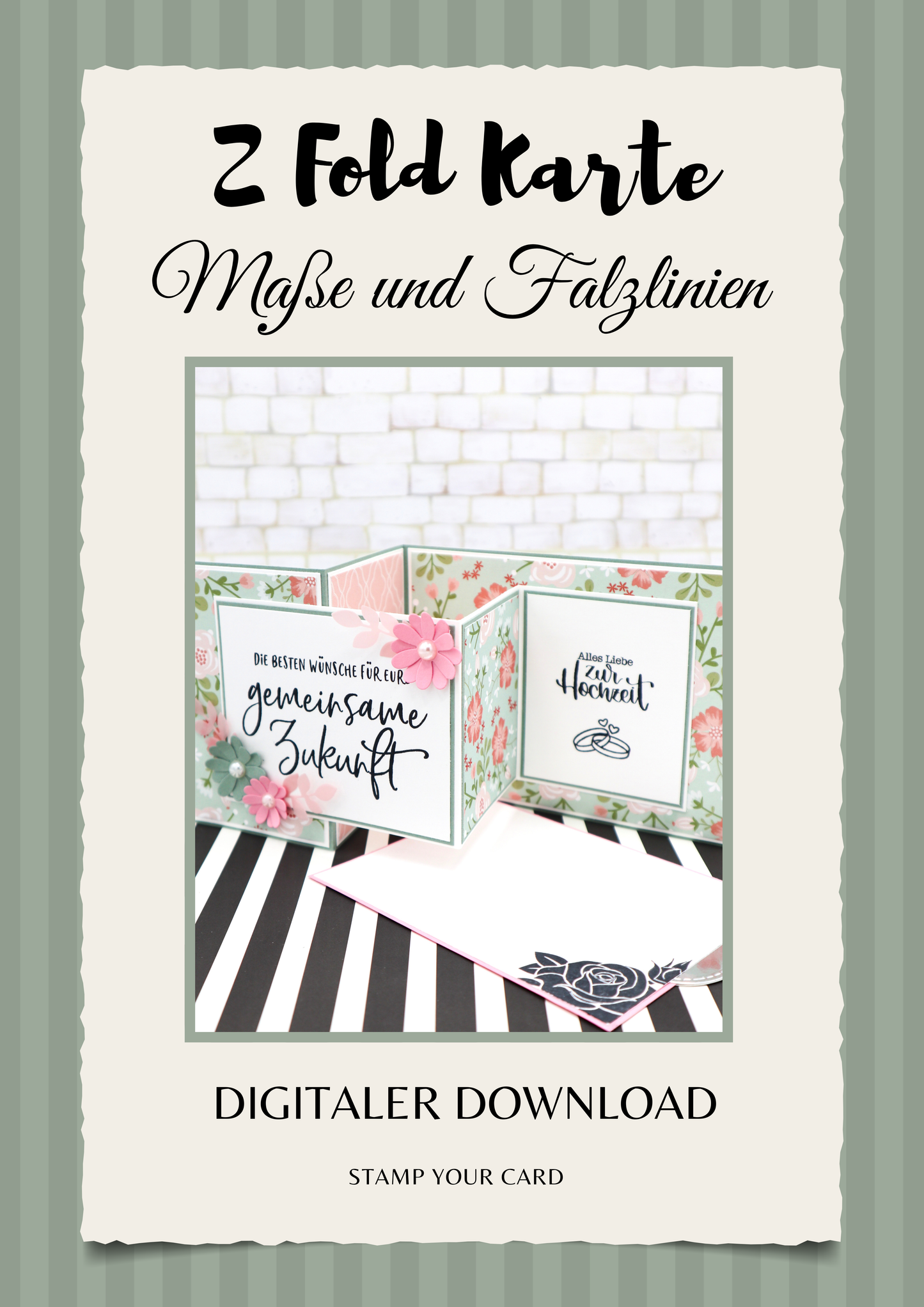 Z Fold Karte - Maße & Falzlinien in CM Angaben (PDF-Download) DEUTSCH