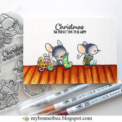 Happy MICE Clear Stamps