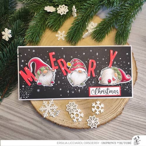 Winter GNOMES Clear Stamps