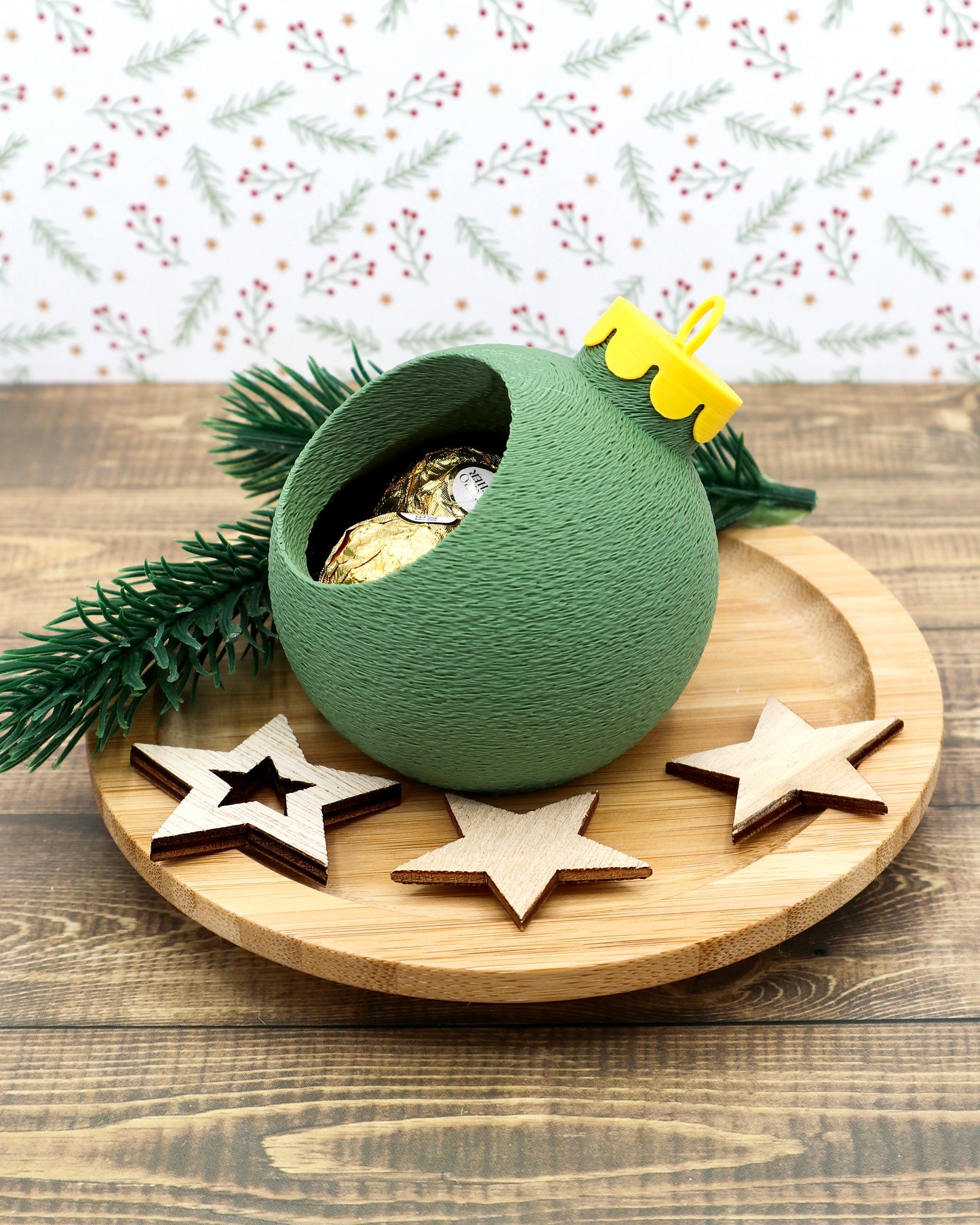 Weihnachtskugel – Geschenkbox / Dekoschale