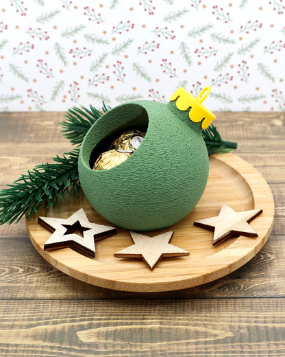 Weihnachtskugel – Geschenkbox / Dekoschale