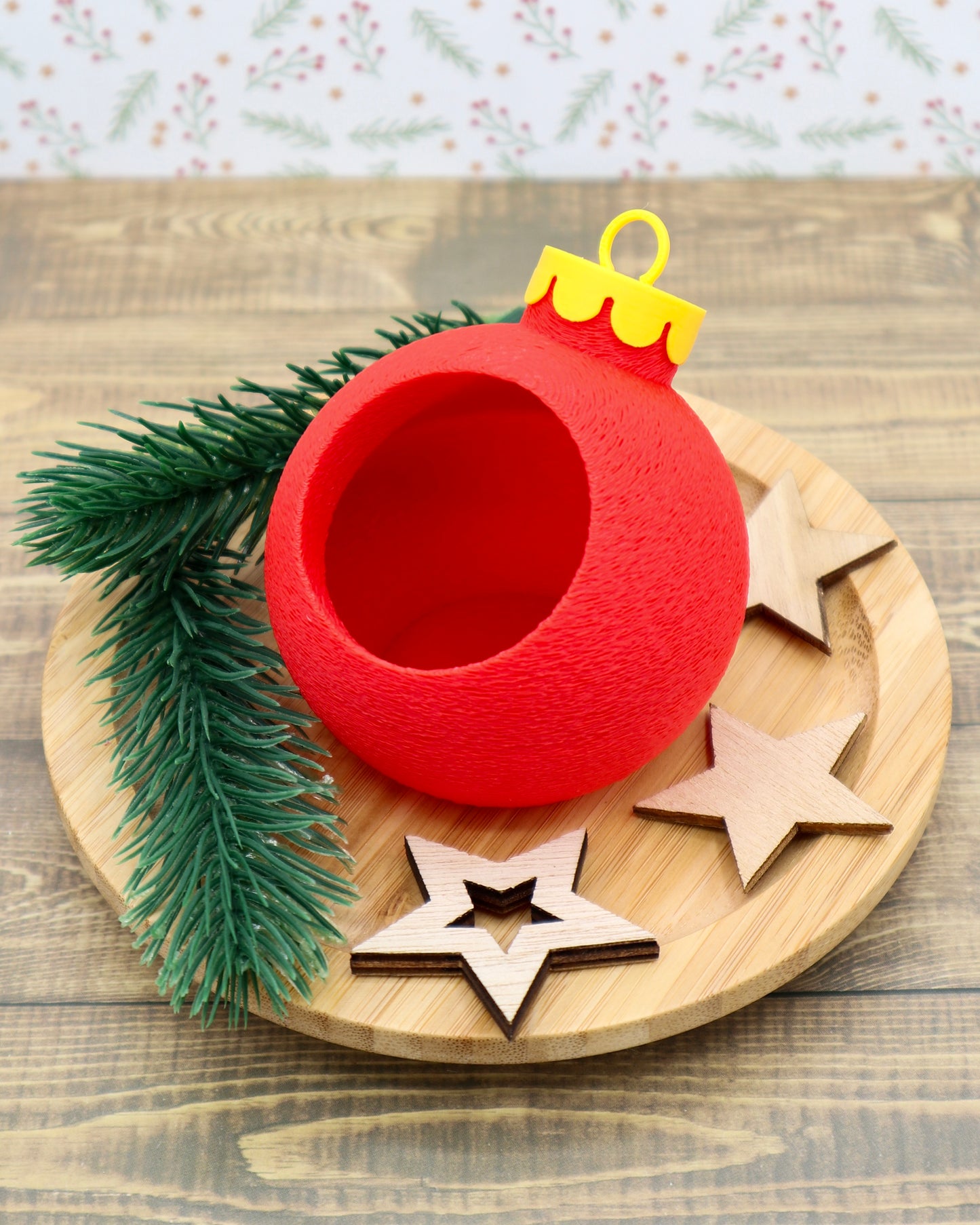 Weihnachtskugel – Geschenkbox / Dekoschale