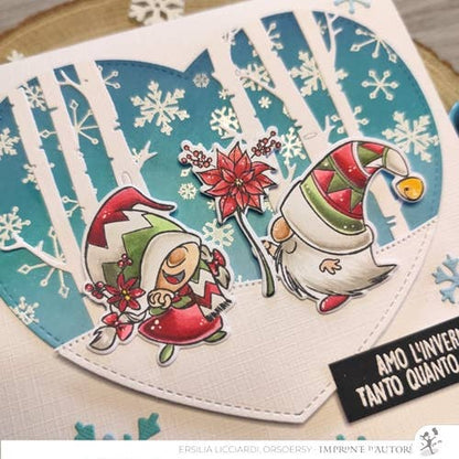 Winter GNOMES Clear Stamps