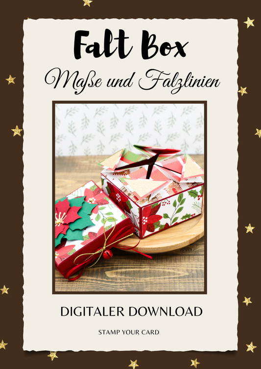 Falt Box - Maße & Falzlinien in CM Angaben (PDF-Download) DEUTSCH