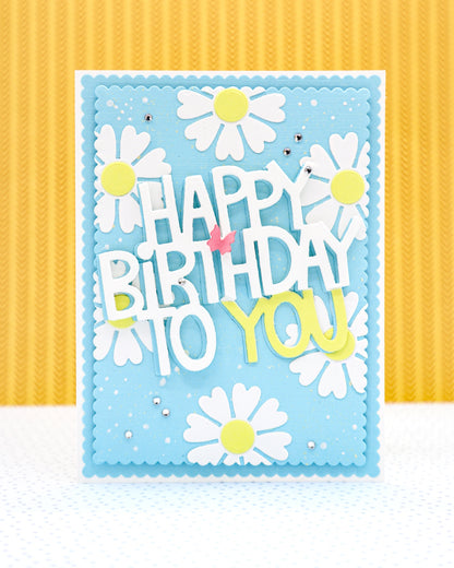 GEBURTSTAGSKARTE Blumen