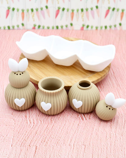 HASENSTREUER Salz & Pfeffer mit Zahnstocherhalter