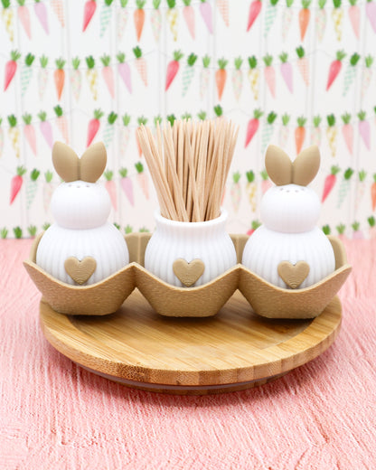 HASENSTREUER Salz & Pfeffer mit Zahnstocherhalter