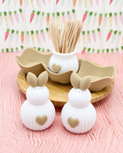 HASENSTREUER Salz & Pfeffer mit Zahnstocherhalter