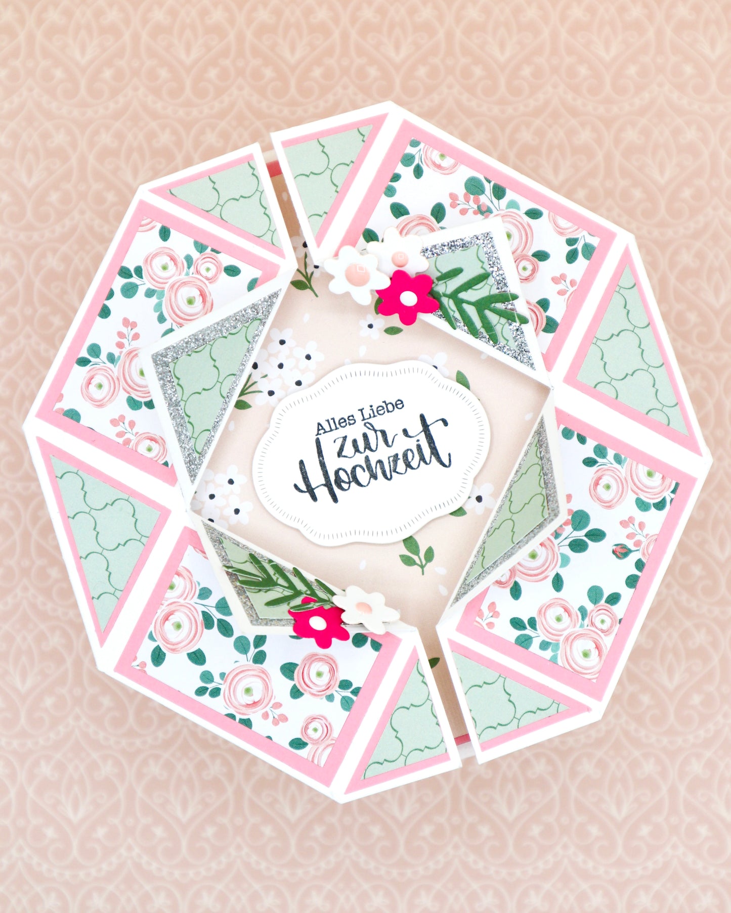 HEXAGON Hochzeitskarte