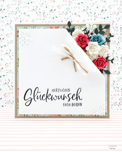 BLUMEN Hochzeitskarte