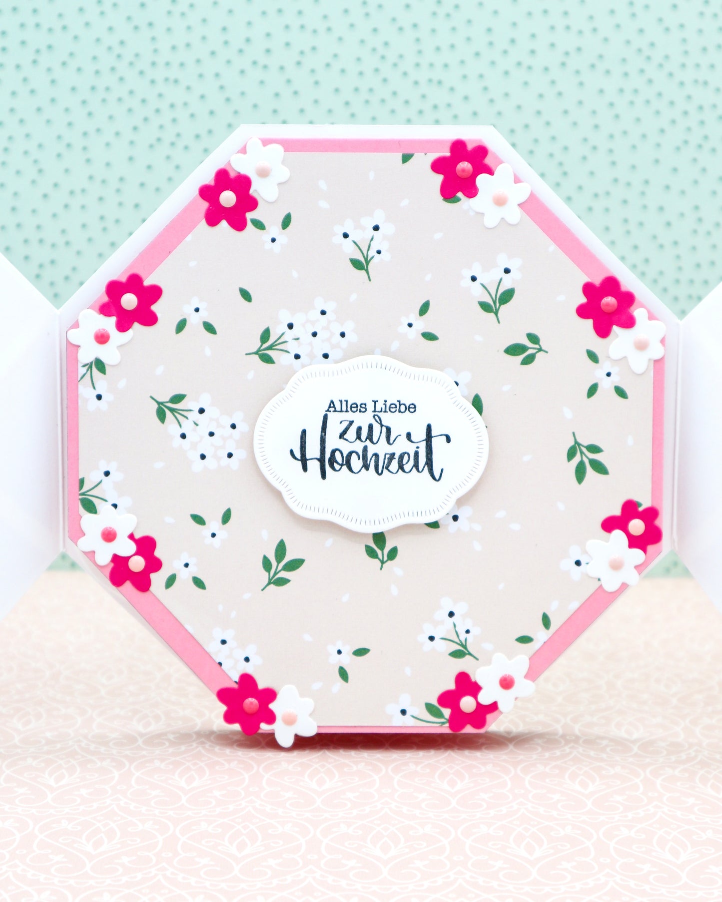 HEXAGON Hochzeitskarte