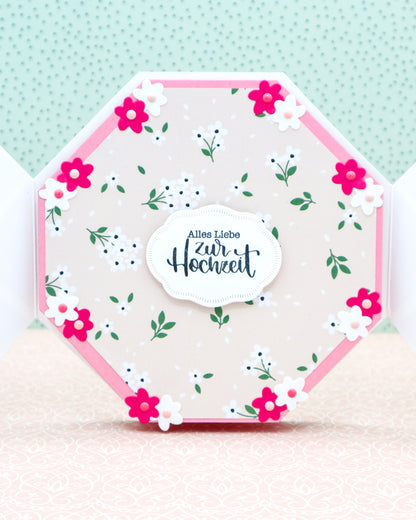 HEXAGON Hochzeitskarte