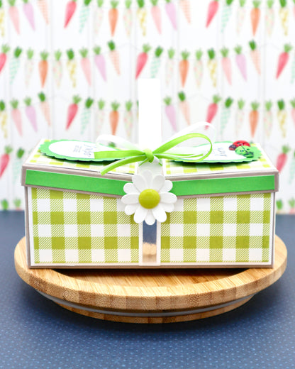 Geschenk Körbchen - Maße & Falzlinien in CM Angaben (PDF-Download) DEUTSCH