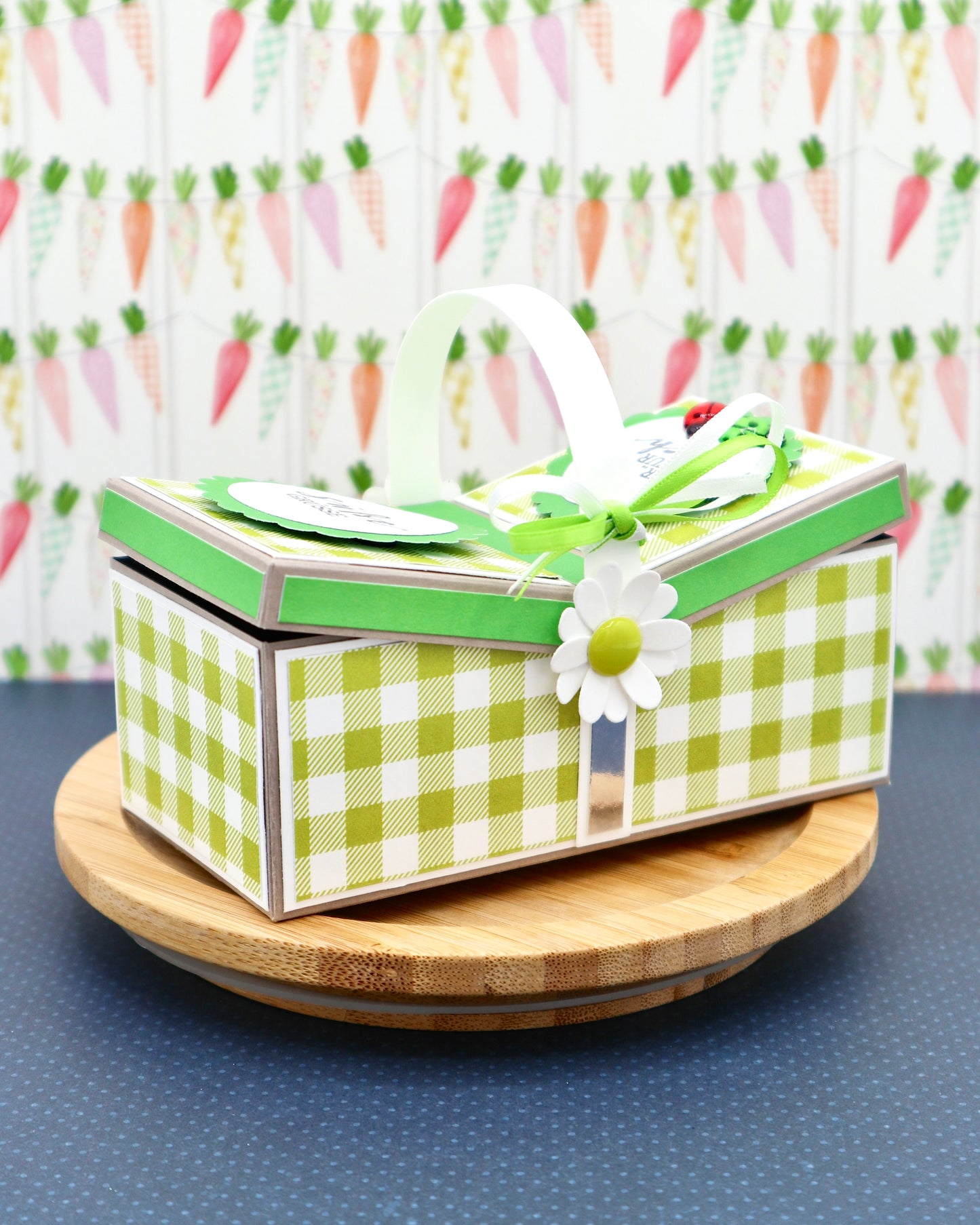 Geschenk Körbchen - Maße & Falzlinien in CM Angaben (PDF-Download) DEUTSCH