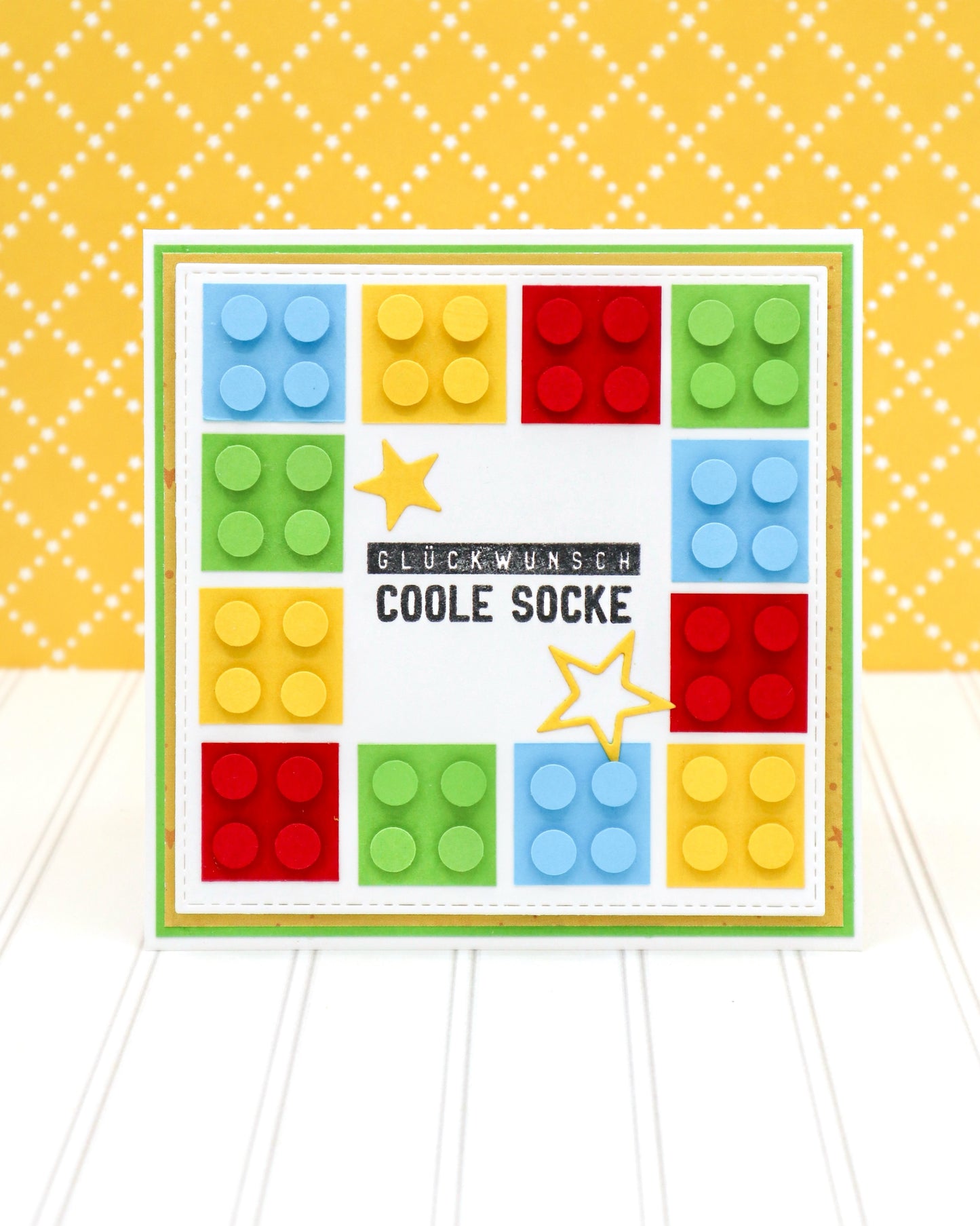 GEBURTSTAGSKARTE Bausteine